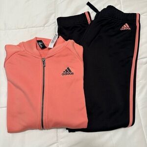 Adidas women Pink and Black Tracksuit